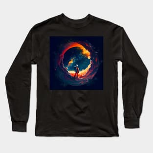 An astronomical black hole with another universe inside Long Sleeve T-Shirt